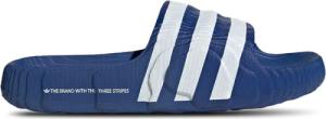 Adidas adilette Herren Flip-Flops und Sandalen - Blau - Größe: 43 1/3 - Synthetik - Foot Locker