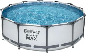Bestway Pool »Steel ProMAX™«, Stahlrahmenpool-Set, Filterpumpe, Sicherheitsleiter 366x100 cm