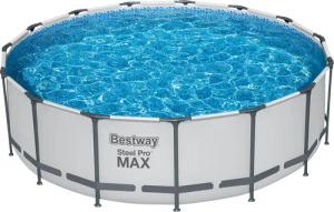 Bestway Steel Pro MAX™ Frame Pool Komplett-Set mit Filterpumpe Ø 457 x 122 cm