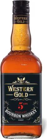 WESTERN GOLD Bourbon Whiskey 5 Jahre 40% Vol
