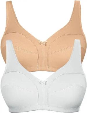 Viania Soft-BH 2er Pack Baumwoll Soft BH Basic (Spar-Set, 2-tlg) -