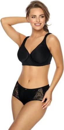 Viania Soft-BH 194454 (1-tlg) bügellos breite Komfortträger Spacercups Schwarz