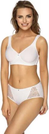 Viania Soft-BH 194454 (1-tlg) bügellos breite Komfortträger Spacercups Weiß