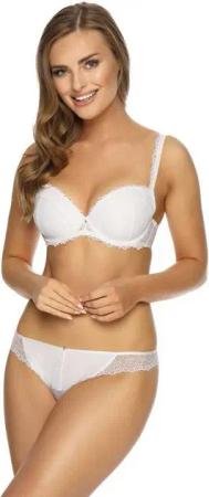 Viania Dirndl-BH 204463 (1-tlg) Serie Leni Dekolleté Push-Up BH Formbügel Cupschalen Weiß