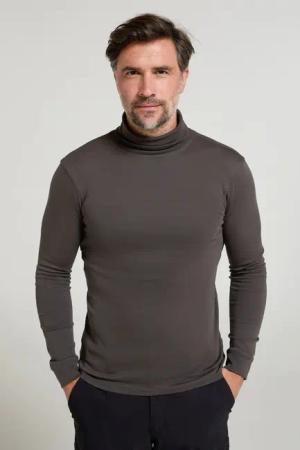 Meribel Baumwoll-Herren-Baselayer - Grau