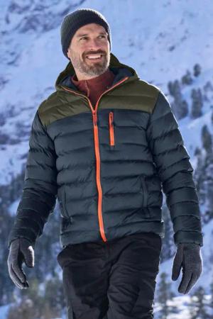 Link Gepolsterte Herrenjacke - Khaki
