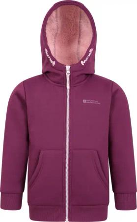 Alpine II Fleecejacke mit Druck für Kinder - Rosa