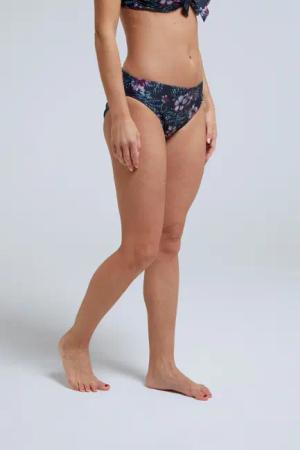Docks Gemusterte Damen Bikini-Hose - Marineblau
