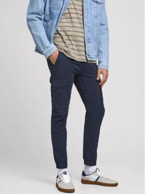 Jack&Jones Stoffhose Paul 12169582 Dunkelblau Tapered Fit