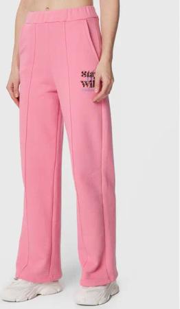 Femi Stories Jogginghose Flare Rosa Relaxed Fit