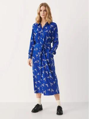 Part Two Hemdkleid Silane 30307513 Blau Relaxed Fit