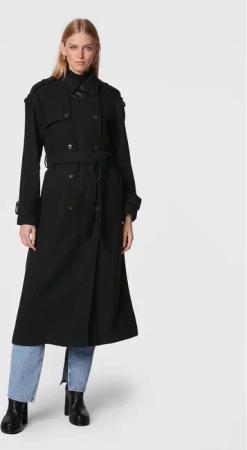 Herskind Wollmantel Astra 4580830 Schwarz Regular Fit