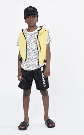 Karl Lagerfeld Kids T-Shirt Z25395 S Weiß Regular Fit
