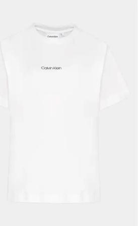 Calvin Klein Curve T-Shirt Inclusive Micro Logo K20K203712 Weiß Regular Fit
