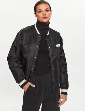 Mercer Amsterdam Bomberjacke Unisex Re-Varsity MEAP231010 Schwarz Regular Fit