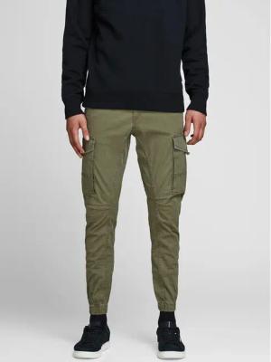 Jack&Jones Stoffhose Paul Flake 12141844 Grün Tapered Fit