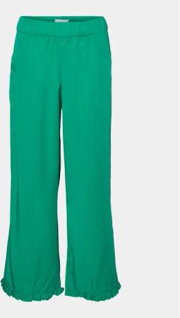 Vero Moda Girl Stoffhose 10283853 Grün Wide Leg