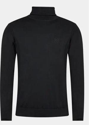 INDICODE Rollkragenpullover Van Paul 35-699 Schwarz Regular Fit