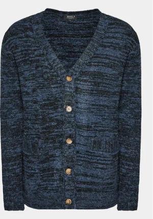 INDICODE Strickjacke Akille 35-723 Dunkelblau Regular Fit