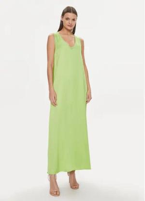 Fracomina Sommerkleid FJ24SD3014W64101 Grün Loose Fit