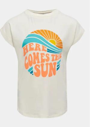 Kids ONLY T-Shirt Brenda 15319458 Weiß Regular Fit