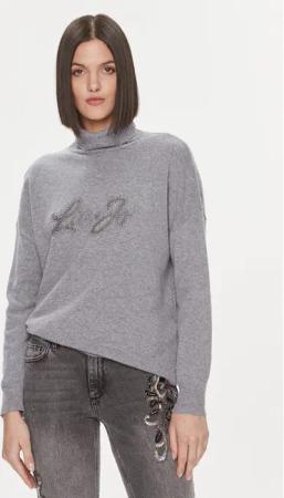 Liu Jo Rollkragenpullover MF3432 MS14G Grau Regular Fit