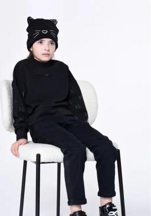 Karl Lagerfeld Kids Jeans Z14217 S Schwarz Mom Fit