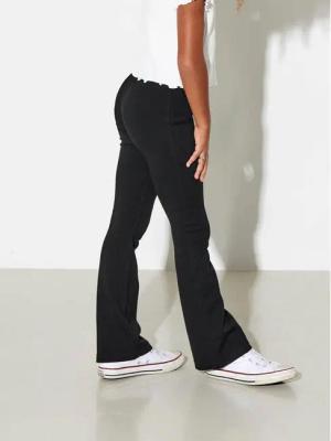 Kids ONLY Stoffhose Paige 15193010 Schwarz Flared Fit