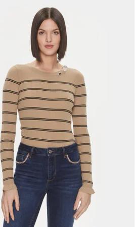 Liu Jo Pullover MF3001 MS99E Braun Slim Fit