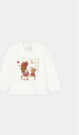 Mayoral Bluse 2.007 Écru Regular Fit