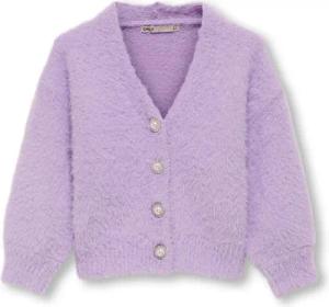 Kids ONLY Strickjacke 15306473 Violett Regular Fit