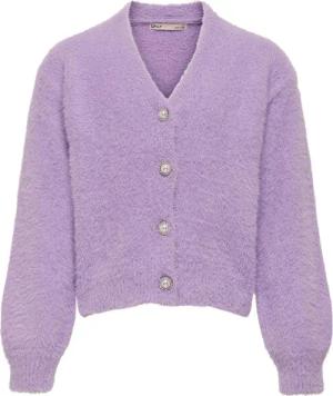 Kids ONLY Strickjacke 15306451 Violett Regular Fit