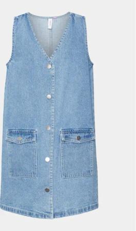 Vero Moda Girl Jeanskleid Rose 10301837 Blau Loose Fit