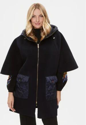 Luisa Spagnoli Übergangsmantel Sfida 540306 Dunkelblau Regular Fit