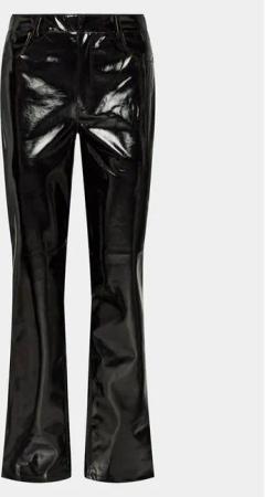Gina Tricot Hose aus Kunstleder 21348 Schwarz Regular Fit