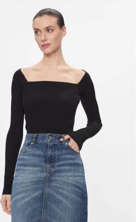 MAX&Co. Bluse Tolone Schwarz Slim Fit