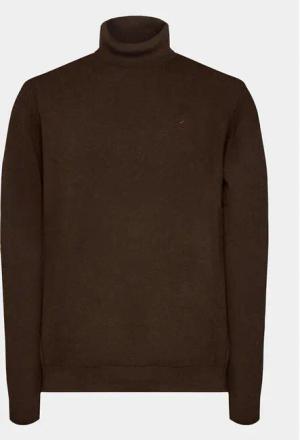 INDICODE Rollkragenpullover Van Paul 35-699 Braun Regular Fit