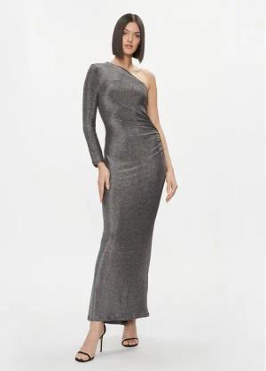 Please Abendkleid A1XPBFT000 Silberfarben Slim Fit