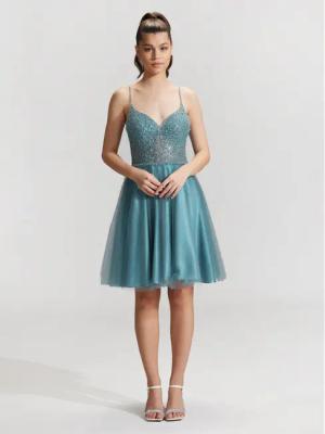 Hey Kyla Coctailkleid 5AG014HK Blau Regular Fit