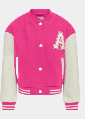 Kids ONLY Bomberjacke Silja 15310959 Rosa Regular Fit