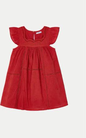 Mayoral Sommerkleid 3930 Rot Regular Fit