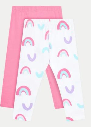 OVS 2er-Set Leggings 1975843 Weiß Slim Fit