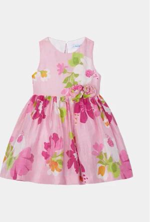 Mayoral Elegantes Kleid 3911 Rosa Regular Fit