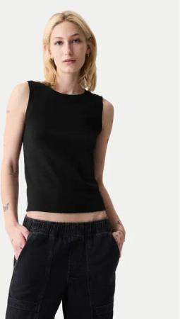 Gap Top 540735-01 Schwarz Slim Fit