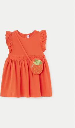 Mayoral Sommerkleid 1919 Orange Regular Fit