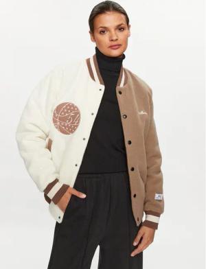 Mercer Amsterdam Bomberjacke Unisex The All Out Varsity MEAP231007 Beige Regular Fit