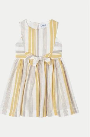 Mayoral Sommerkleid 3925 Gelb Regular Fit