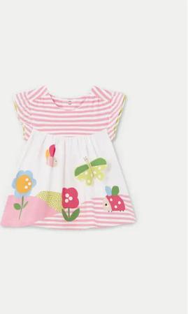 Mayoral Sommerkleid 1833 Rosa Regular Fit