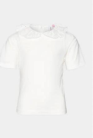 Vero Moda Girl Bluse Panna 10302398 Weiß Regular Fit