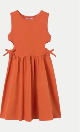 Mayoral Sommerkleid 6965 Orange Regular Fit